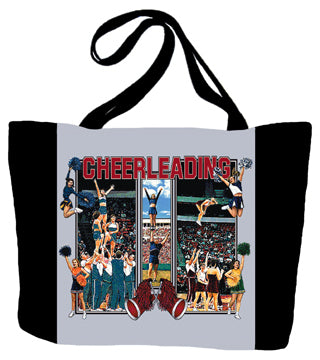 Cheerleading Action Tote Bag