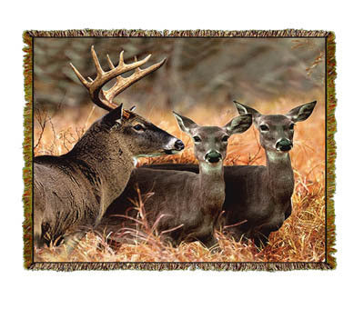 Buck With Doe Coverlet