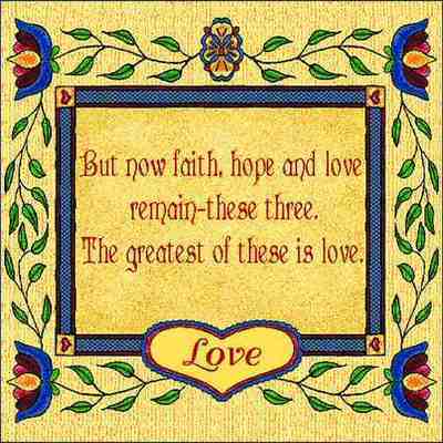 But Now Faith, Hope & Love Tote Bag