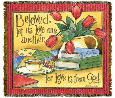 Beloved Let Us Love Coverlet