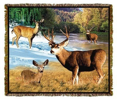 Lodge Mule Deer Coverlet