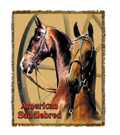 Horse Saddlebred Coverlet