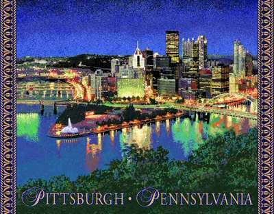Pittsburgh, PA Skyline Wallhanging
