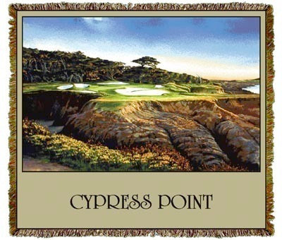 Cypress Point Golf, CA Coverlet