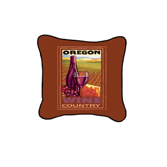Oregon Wine Country by Paul A. Lanquist Pillow