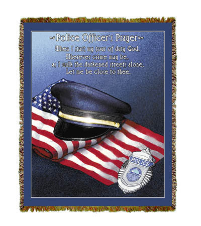 Police Officer's Prayer Coverlet