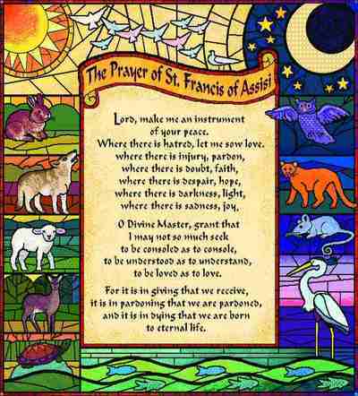 Prayer of St. Francis Coverlet