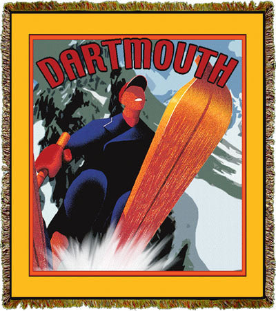 Travel Poster Dartmouth Coverlet