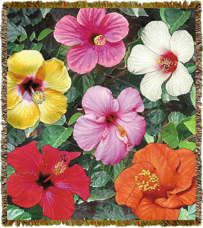 Hibiscus Coverlet