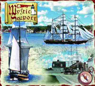 Mystic Seaport CT Coverlet