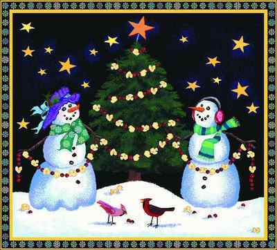 Holiday Snowmen Coverlet