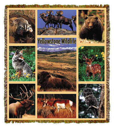Yellowstone Wildlife Coverlet