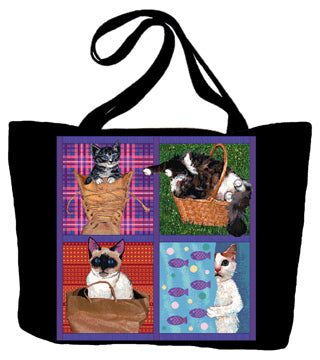 Cats in Things Tote Bag