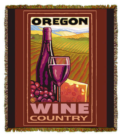 Oregon Wine Country by Paul A. Lanquist Coverlet