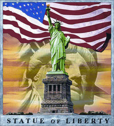 Statue of Liberty Coverlet