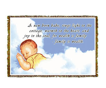 Irish Baby Blessing Mini Coverlet