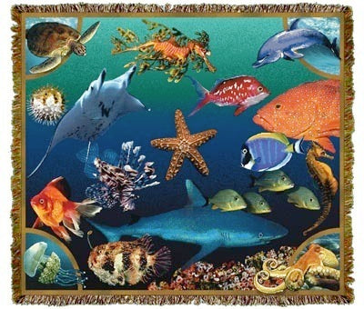 Aquarium Plain Coverlet