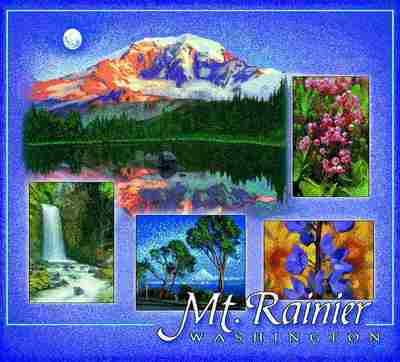Mount Rainier, WA Coverlet
