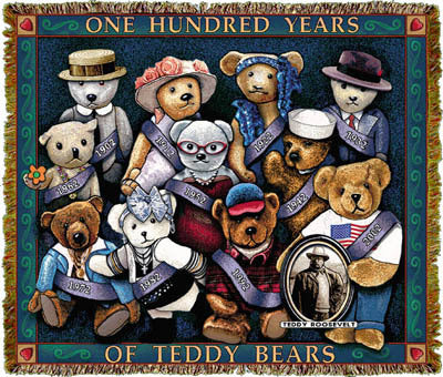 Teddy Bears Americana Coverlet