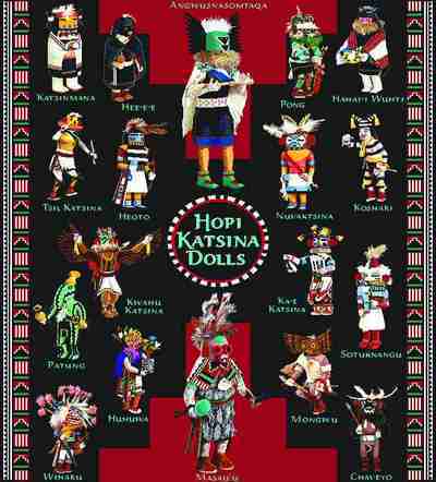 Hopi Katisina Dolls Coverlet