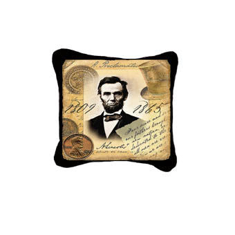 Abraham Lincoln Jacquard Woven Decorative Pillow Cover