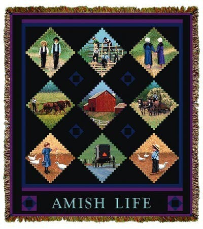 Amish Life Throw Blanket