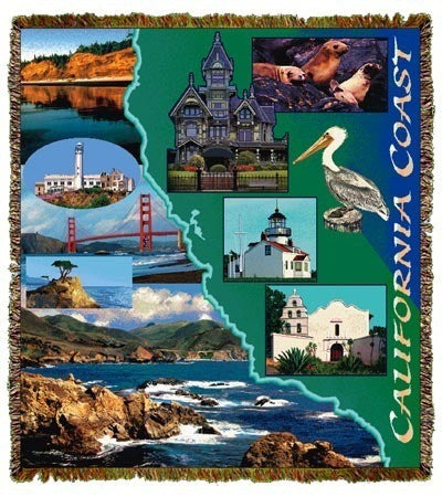 California Coast Throw Blanket