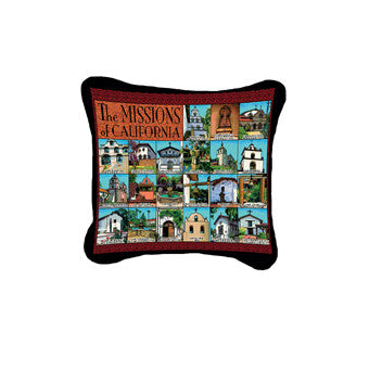 California Missions Decorative Pillow