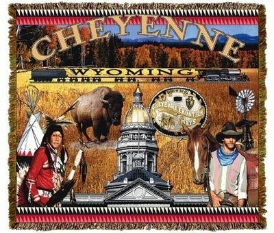 Cheyenne, Wyoming Throw Blanket