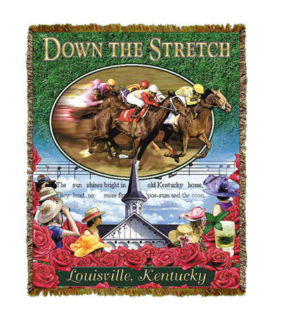 Down The Stretch Throw Blanket