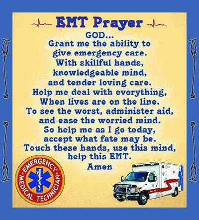 EMT Prayer Throw Blanket