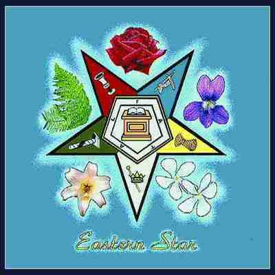 Eastern Star Masonic Symbol Decorative Pillow