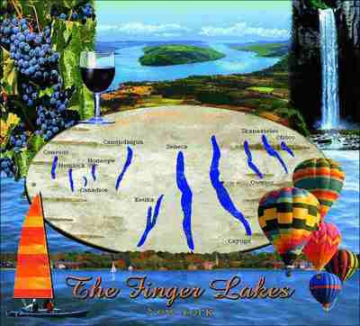 Finger Lakes Throw Blanket