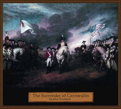 Surrender Of Cornwallis Throw Blanket