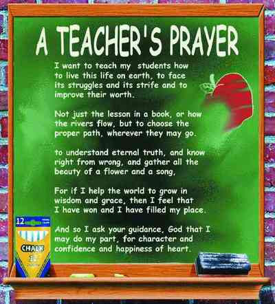 Teacher's Prayer Throw Blanket